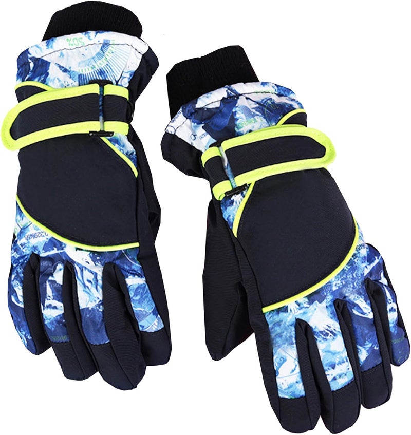 UTOWO Kids Winter Cold Weather Ski Gloves Boy-Girl Warm Windproof Snow Gloves for Snowboarding Sledding Cycling Toddler 3-6T - Image 4